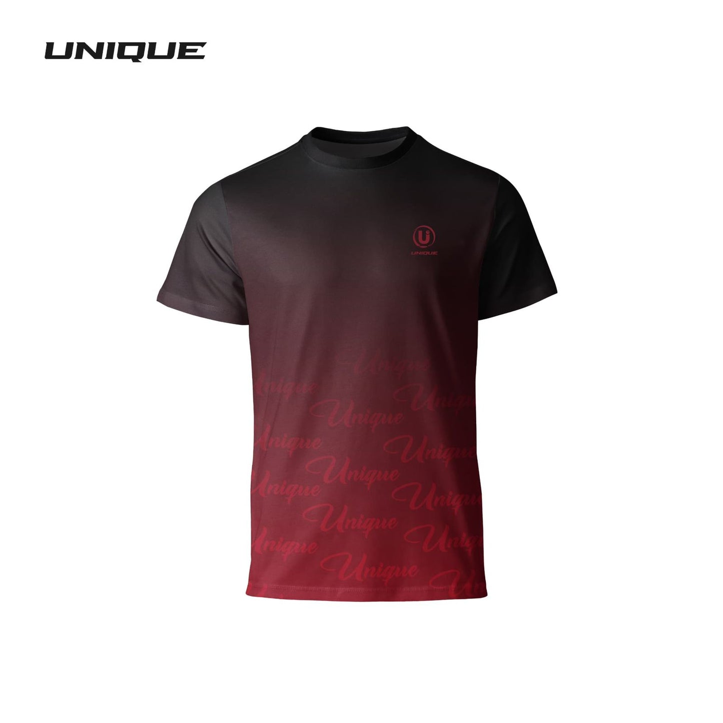 Premium Sportswear T-Shirt |Black-Red|Modern Gradient Design