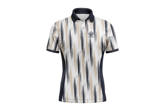 Vertical Stripe Polo T-Shirt