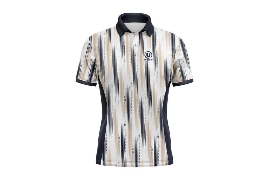 Vertical Stripe Polo T-Shirt