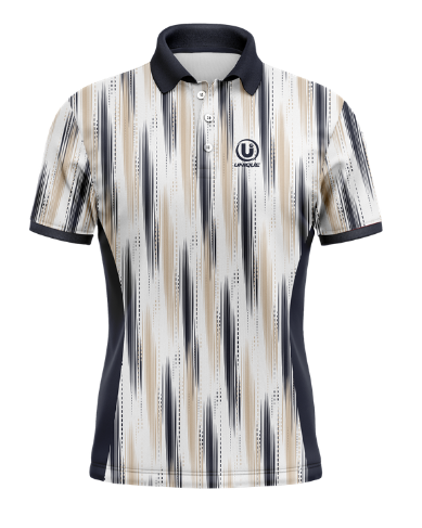 Vertical Stripe Polo T-Shirt