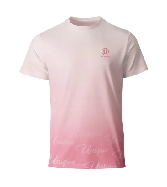 Performance Gradient Sports T-Shirt – Blush Fade
