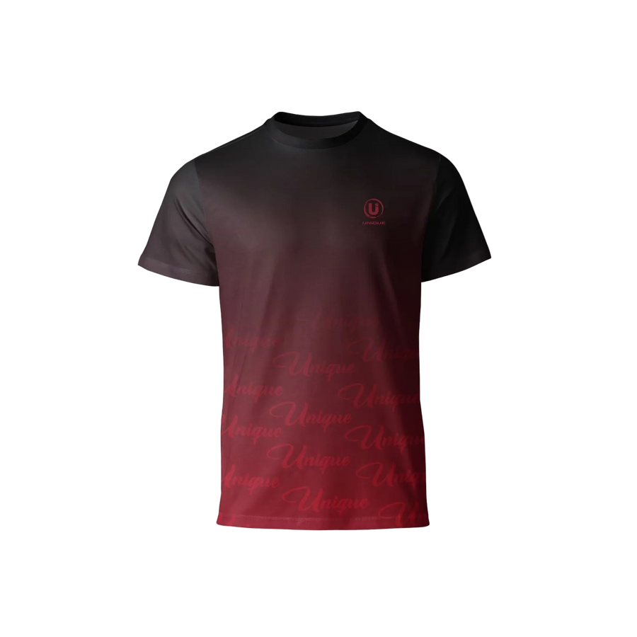 Premium Sportswear T-Shirt |Black-Red|Modern Gradient Design