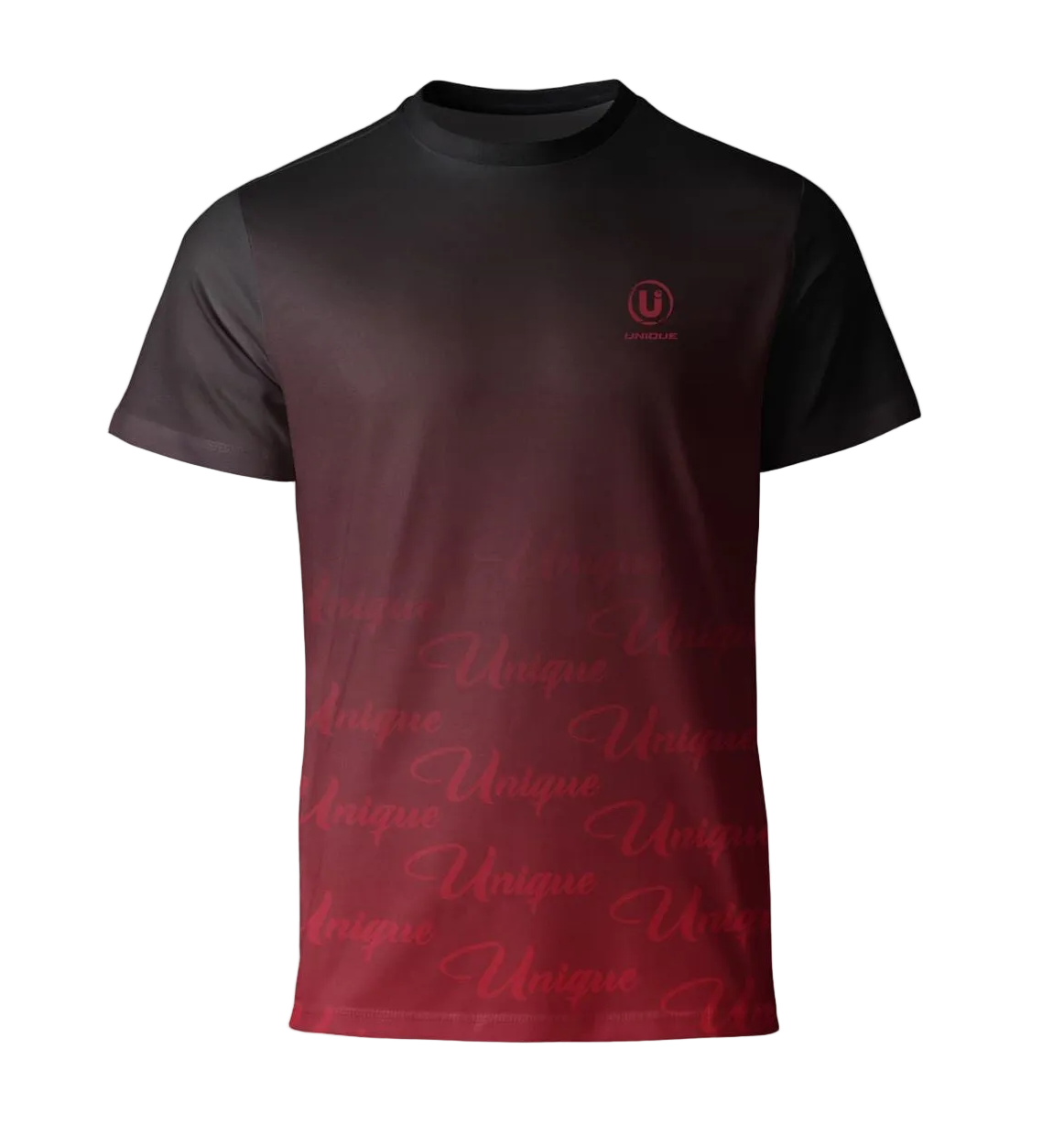 Premium Sportswear T-Shirt |Black-Red|Modern Gradient Design